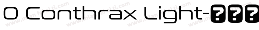 0 Conthrax Light字体转换